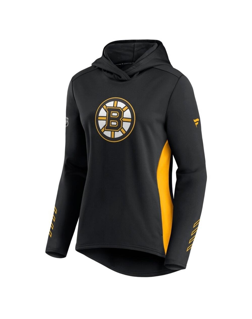 Women's Boston Bruins Fanatics Black/Gold Authentic Pullover Hoodie Size L